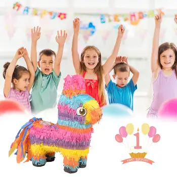 Ēzelis Pinata Bērniem Dzimšanas Dienas Tēmu Puse, Piegādes Apdares Spēli Candy Aksesuārus Simulācijas Lelli Svētku Grupa Krājumi