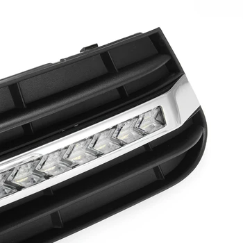 Šūnveida Acs Miglas lukturi Atvērt Ventilācijas Restes Audi A4 B8 2009. - 2011. Gadā Ar Plūstošs Led Pagrieziena Signālu Gaismas, Dienas Gaitas gaismas