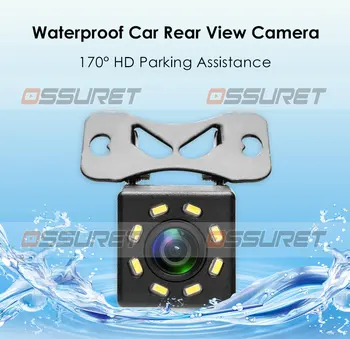 Ūdensizturīgs 170 HD Iepakojuma Palīdzību Nakts Redzamības Auto Stāvvietas Atpakaļgaitas Kamera, regulējams turētājs Universal Automašīnu Atpakaļskata Kamera