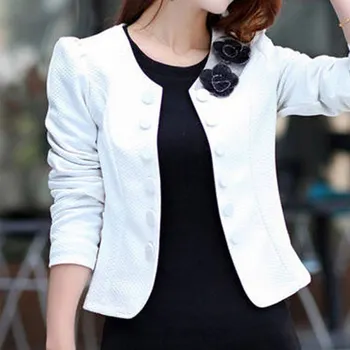 Žakete Feminino Plus Izmērs 3XL Long Piedurknēm Bleiser Mujer korejas Modes Gadījuma 4 Krāsas Jauki Tērpi Sievietēm