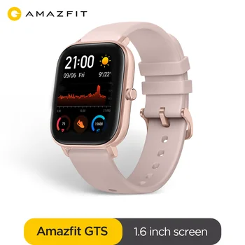 Склад в России Amazfit GTS Smart WatchGlobal Versija Ilgu Akumulatora 5ATM Ūdensizturīgs GPS Mūzikas Kontrole